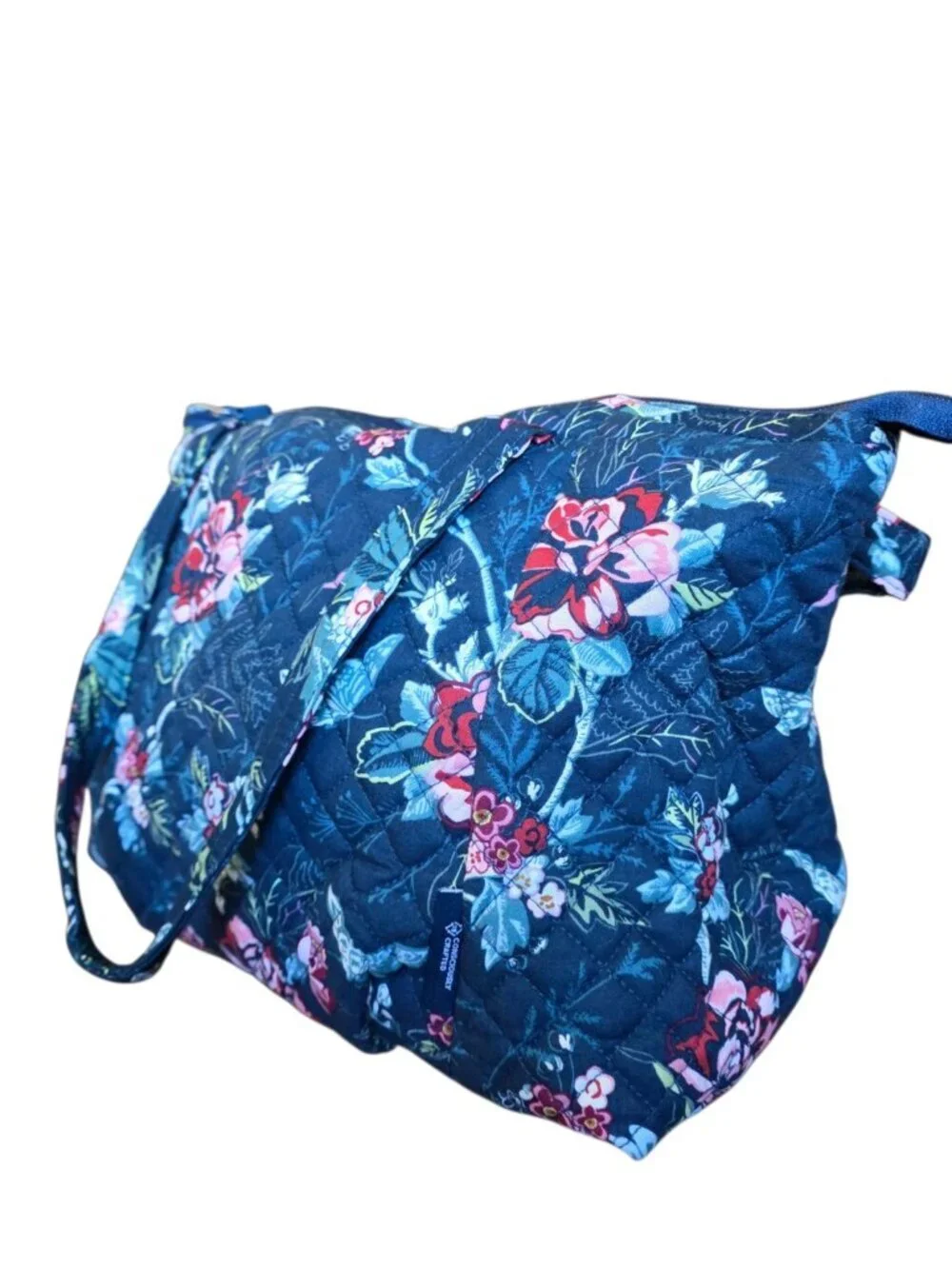 Vera Bradley Rose Toile Quilted Cotton Satchel Crossbody Tote Bag NWT - Picture 11 of 16